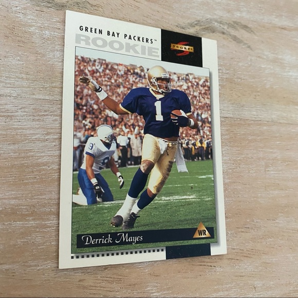 Derrick Mayes Green Bay Packers WR 1996 Card - Picture 4 of 4